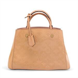 LOUIS VUITTON Monogram Vernis Montaigne BB Bag M50404